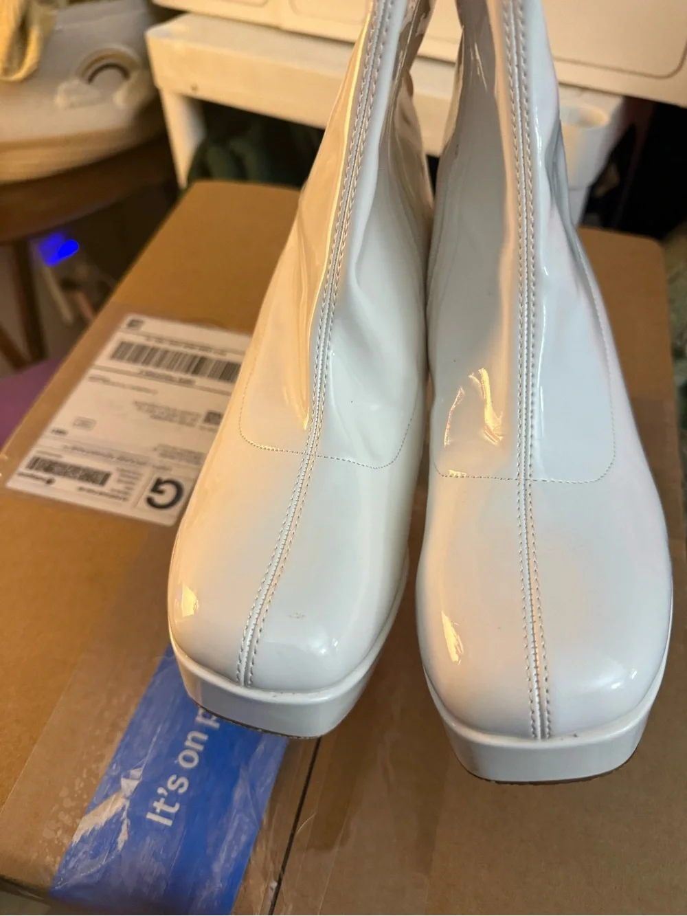 Dream Pairs Y2K Platform Mid-Calf Gogo Boots Size 7
